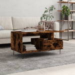Salontafel 90X49X45 Cm Bewerkt Hout
