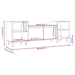 Tv-Meubel 60X35X55 Cm Bewerkt Hout Kleurig