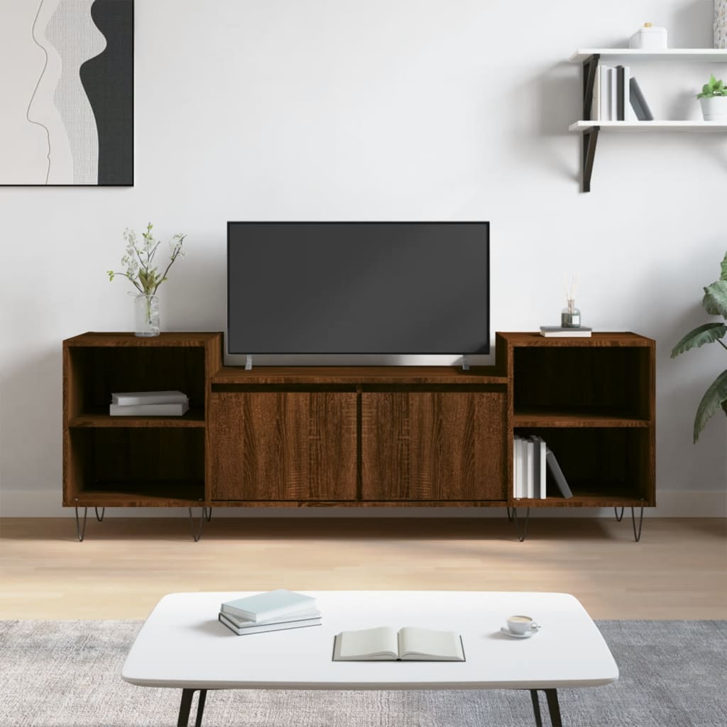 Tv-Meubel 60X35X55 Cm Bewerkt Hout Kleurig