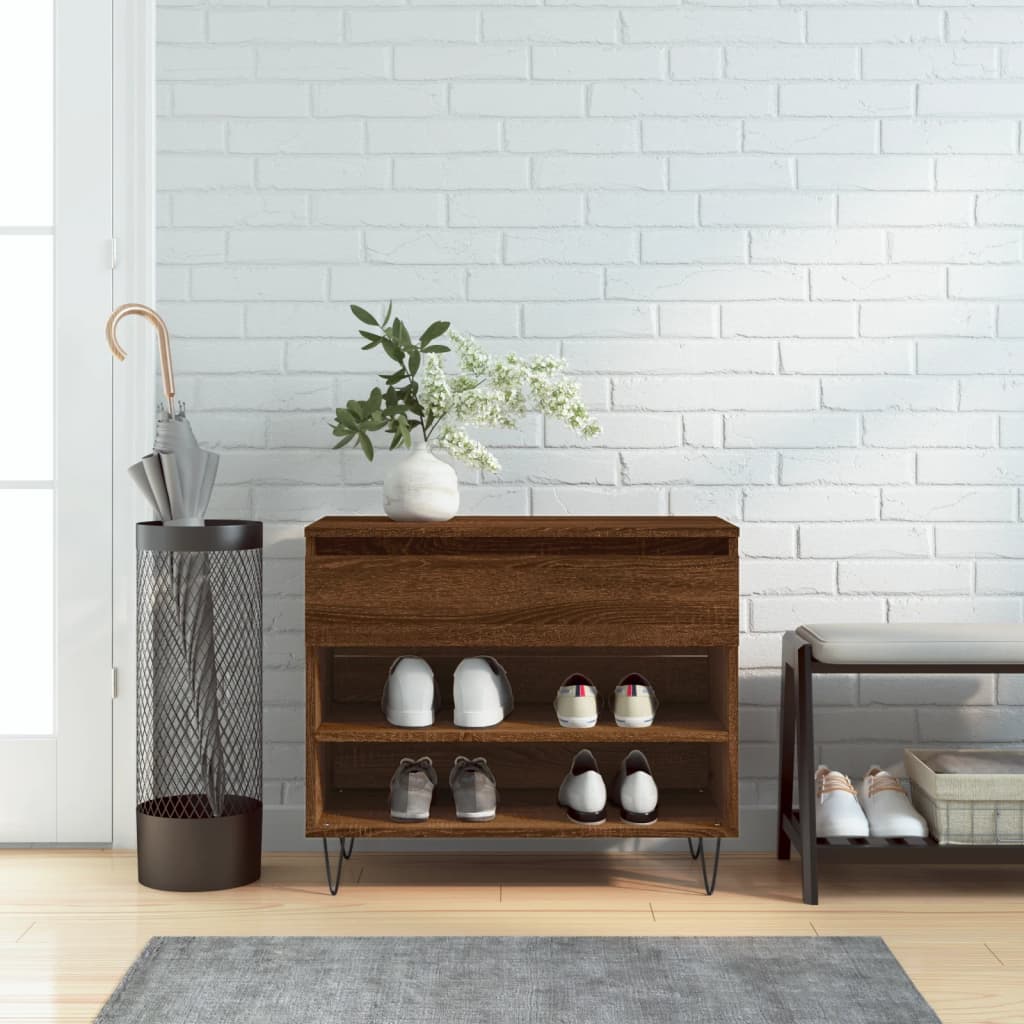 Schoenenkast 70X36X60 Cm Bewerkt Hout