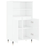 Hoge Kast 60X36X110 Cm Bewerkt Hout