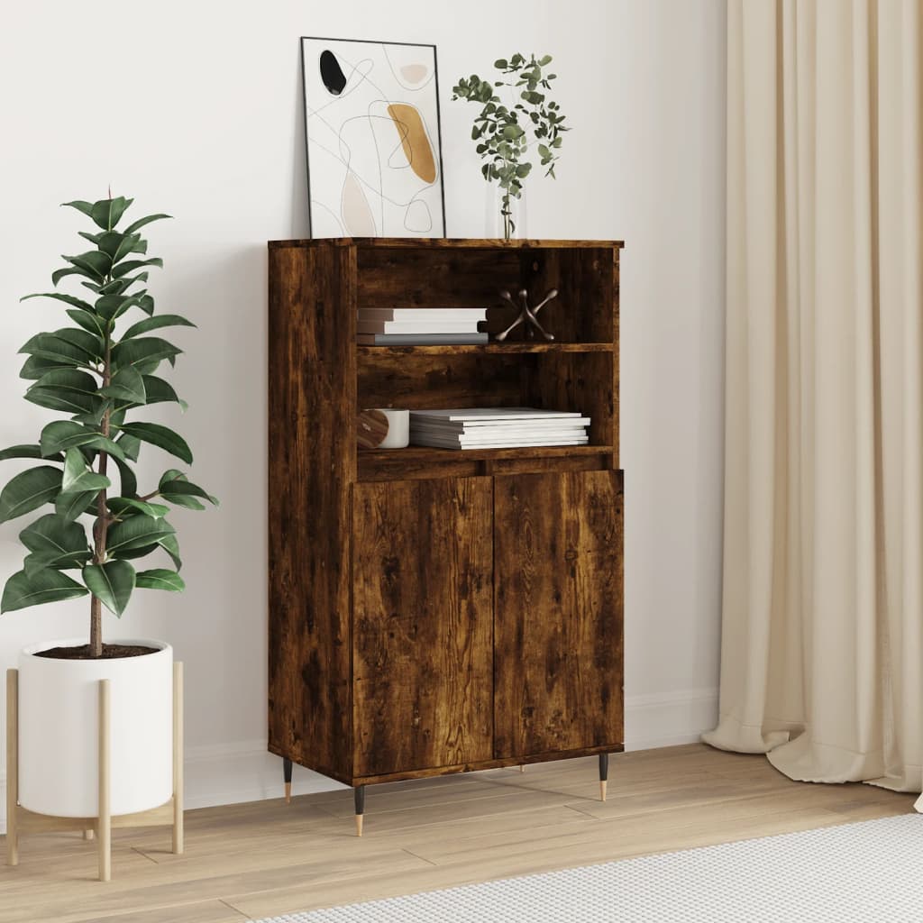 Hoge Kast 60X36X110 Cm Bewerkt Hout