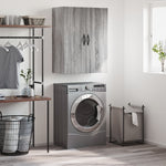 Wandkast 69,5X34X90 Cm Bewerkt Hout Bruin Eikenkleur