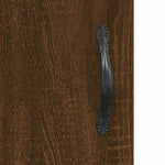 Wandkast 69,5X34X90 Cm Bewerkt Hout Bruin Eikenkleur