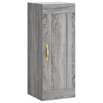 Wandkast 34,5X34X90 Cm Bewerkt Hout Eikenkleurig