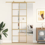 Schuifdeur Helder Esg-Glas En Aluminium Kleurig Goud
