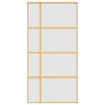 Schuifdeur 102,5X205 Cm Esg-Glas En Aluminium Kleurig Goud
