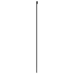 Schuifdeur 102,5X205 Cm Gehard Glas En Aluminium Zwart
