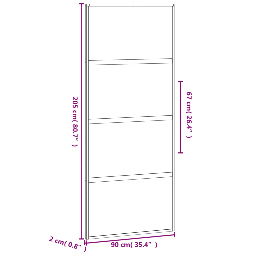 Schuifdeur Gehard Glas En Aluminium