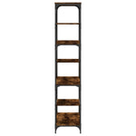 Boekenrek 91X36X176 Cm Bewerkt Hout En Staal Kleur