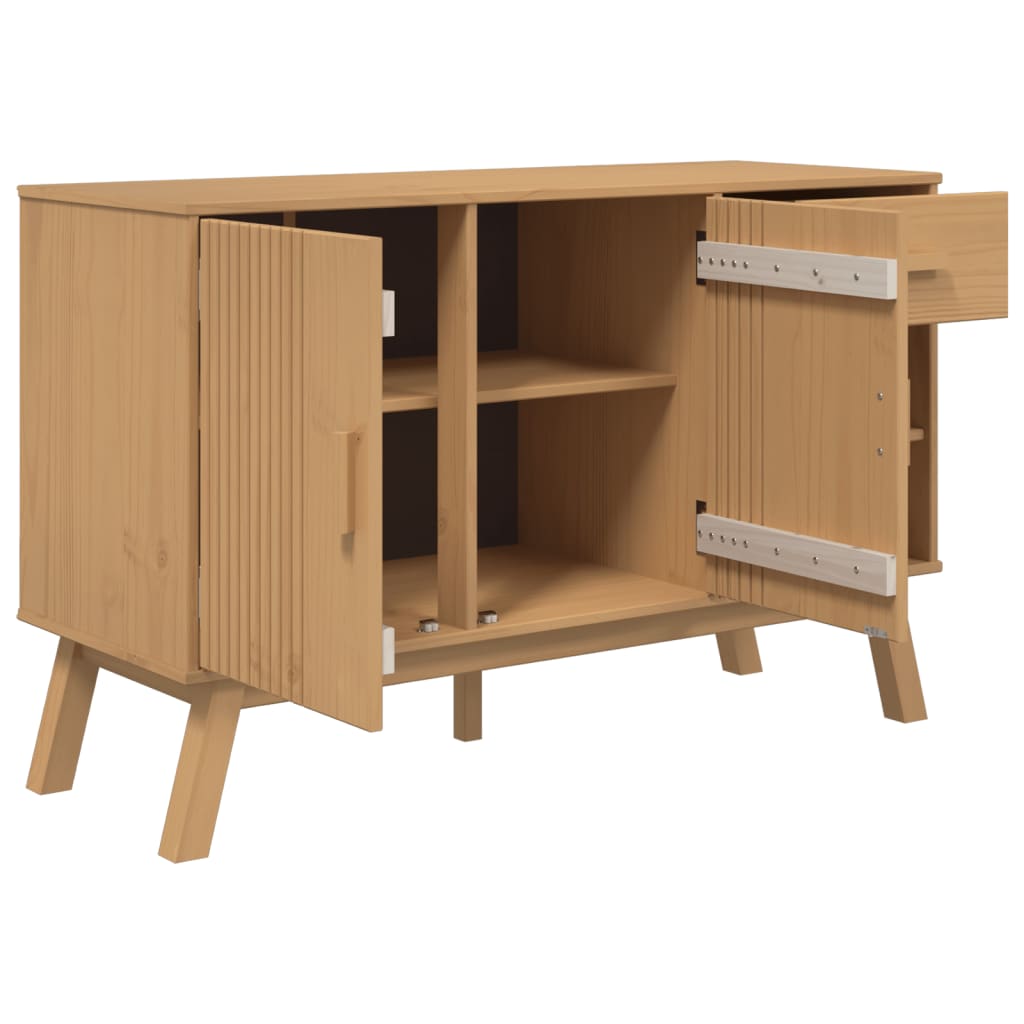 Dressoir Olden 114X43X73,5 Cm Massief Grenenhout