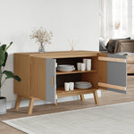 Dressoir Olden 114X43X73,5 Cm Massief Grenenhout