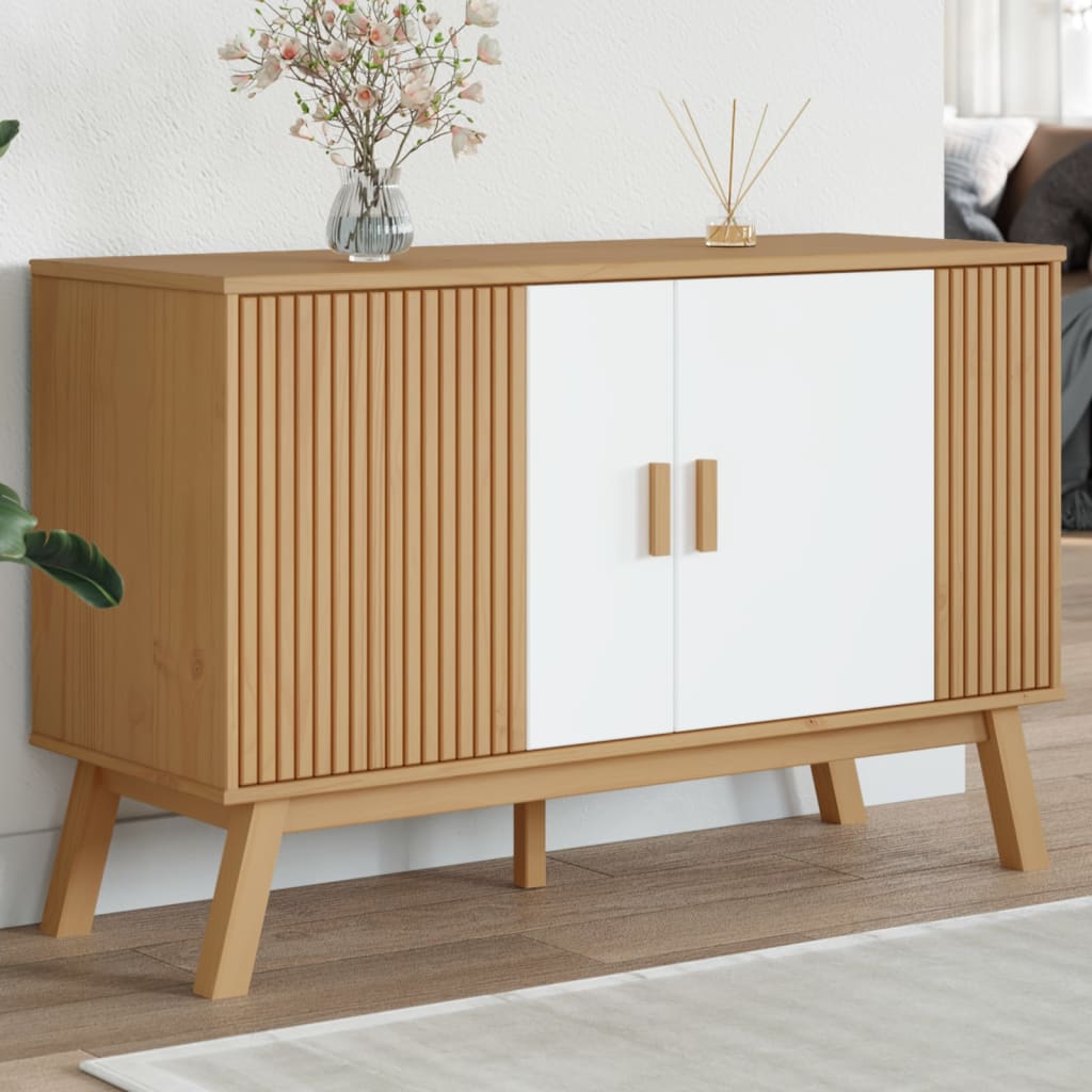 Dressoir Olden 114X43X73,5 Cm Massief Grenenhout