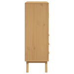 Hoge Kast Olden 85X43X125 Cm Massief Grenenhout
