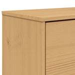 Schoenenkast Olden 55X35X120 Cm Grenenhout Bruin