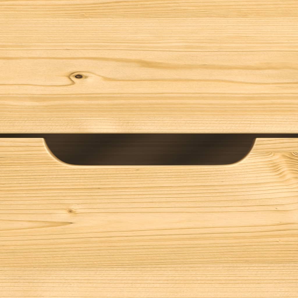 Slaapbank Met 2 Lades Irun 90X200 Cm Massief Grenenhout