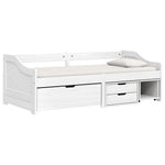 Slaapbank Met 3 Lades Irun 90X200 Cm Massief Grenenhout
