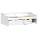 Slaapbank Met 3 Lades Irun 90X200 Cm Massief Grenenhout