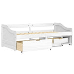 Slaapbank Met 3 Lades Irun 90X200 Cm Massief Grenenhout