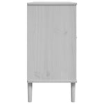 Dressoir Senja Rattan-Look 112X40X80 Cm Massief Grenenhout