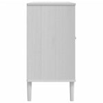 Dressoir Senja 112X40X80 Cm Rattan Look Massief Grenenhout