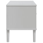 Tv-Meubel Senja 06X40X49 Cm Rattan Massief Grenenhout