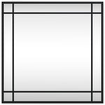 Wandspiegel Vierkant Ijzer Zwart