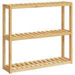 Badkamerrek 3-Laags Wandmontage 60X15X54 Cm Bamboe