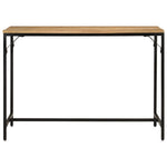 Eettafel 110X55X75 Cm Massief Ruw Mangohout En Ijzer