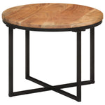 Salontafel Massief Acaciahout En Ijzer