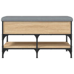 Schoenenbank Bewerkt Hout Kleurig