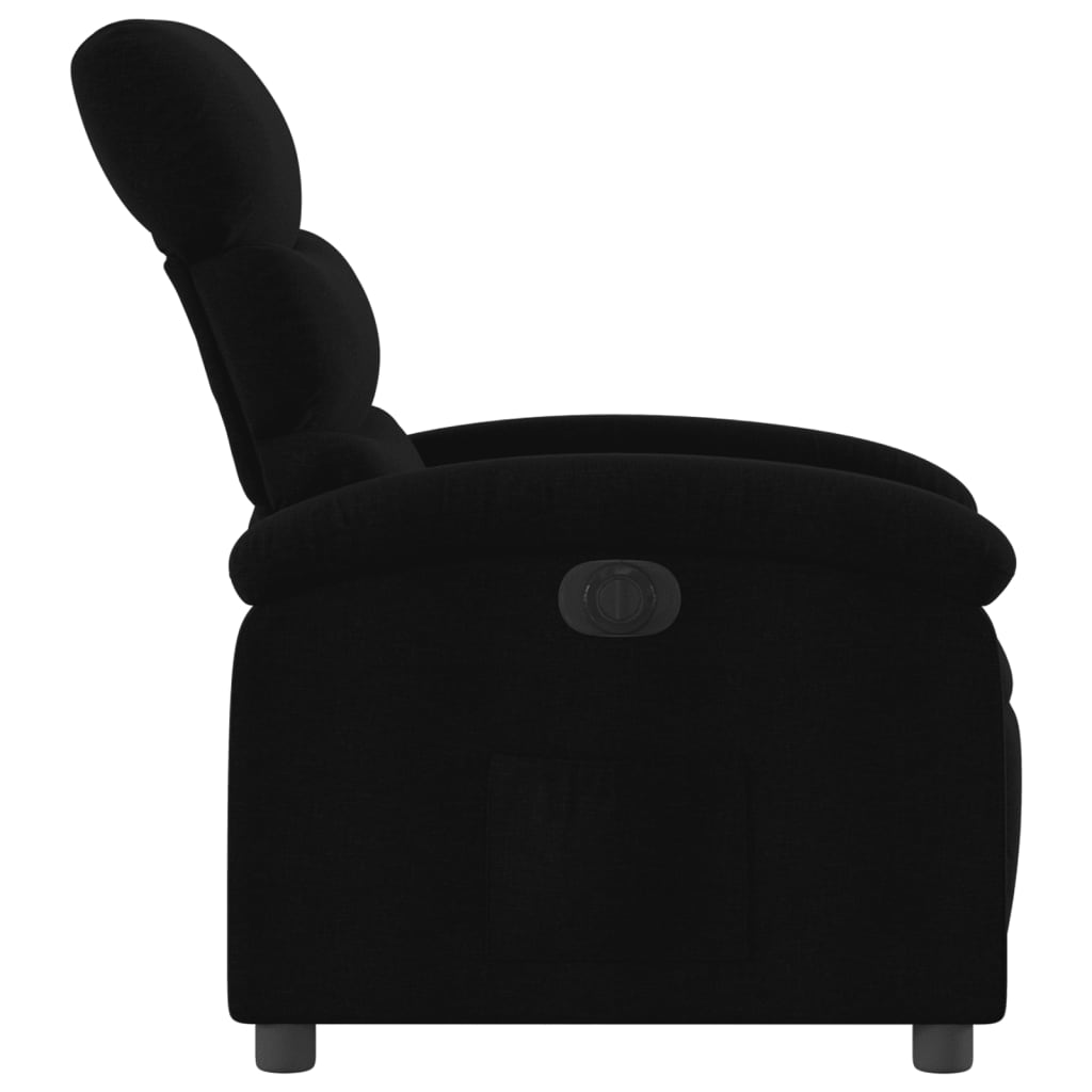 Fauteuil Verstelbaar Elektrisch Stof Zwart