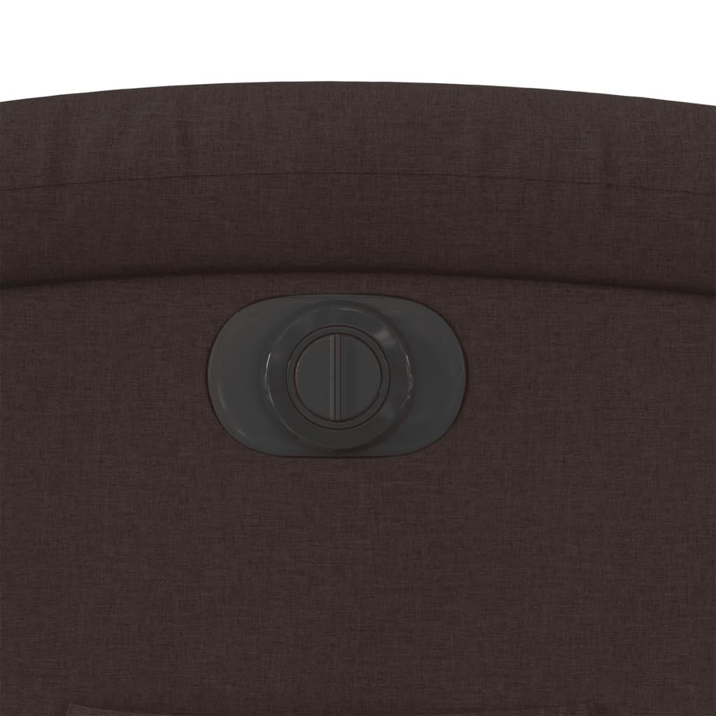 Fauteuil Verstelbaar Elektrisch Stof Donkerbruin