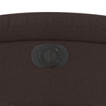 Fauteuil Verstelbaar Elektrisch Stof Donkerbruin