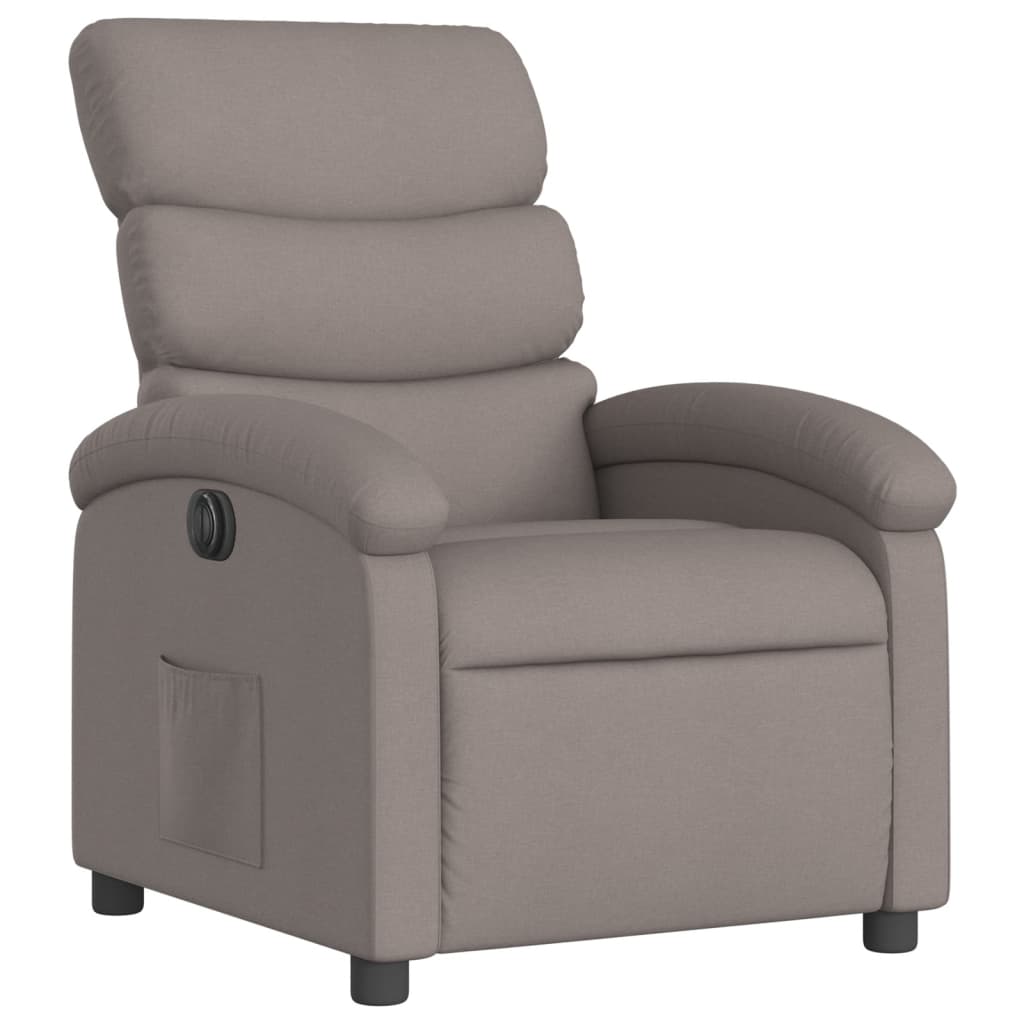 Fauteuil Verstelbaar Elektrisch Stof Taupe