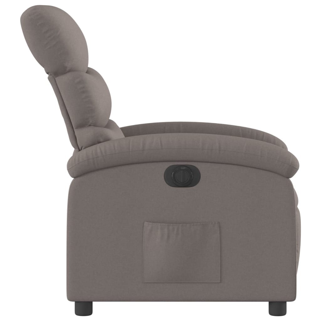 Fauteuil Verstelbaar Elektrisch Stof Taupe