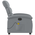 Massagestoel Stof Lichtgrijs