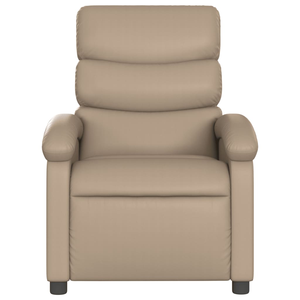Massagestoel Verstelbaar Elektrisch Kunstleer Kleurig Cappuccino
