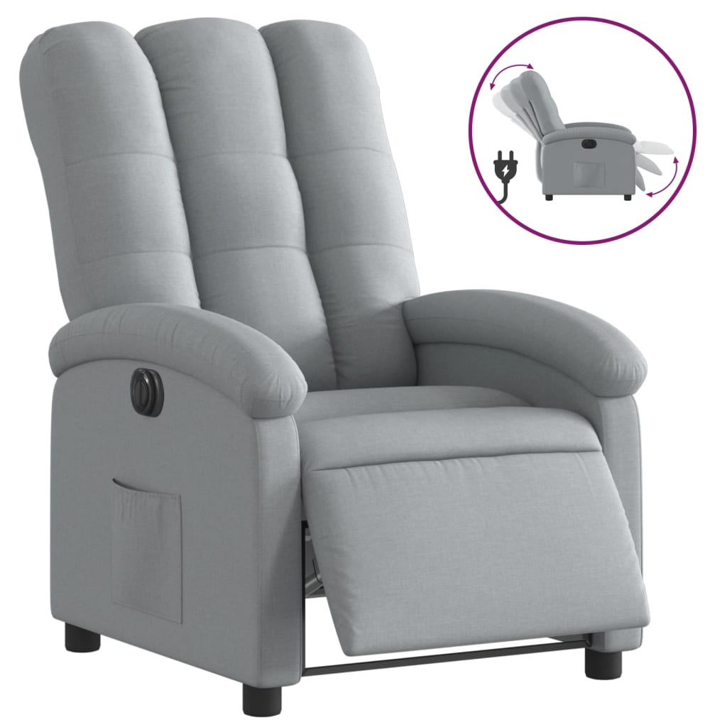 Fauteuil Stof Lichtgrijs
