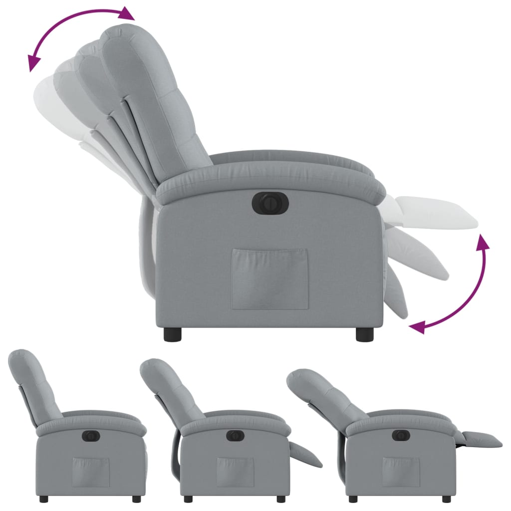 Fauteuil Stof Lichtgrijs