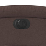 Fauteuil Verstelbaar Elektrisch Stof Donkerbruin