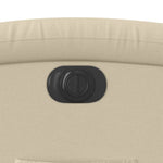 Fauteuil Verstelbaar Elektrisch Stof Kleurig Crème