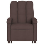 Sta-Op-Stoel Verstelbaar Stof Donkerbruin