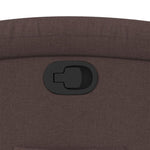 Sta-Op-Stoel Verstelbaar Stof Donkerbruin