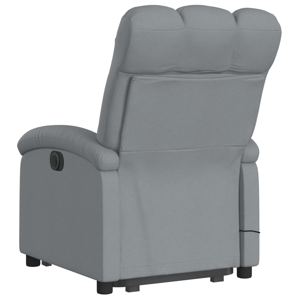 Sta-Op-Massagestoel Stof Lichtgrijs
