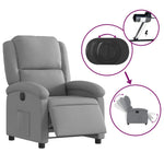 Fauteuil Stof Lichtgrijs