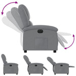 Fauteuil Stof Lichtgrijs