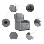 Fauteuil Stof Lichtgrijs