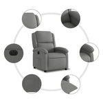 Fauteuil Stof Donkergrijs