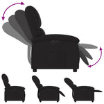 Fauteuil Verstelbaar Elektrisch Stof Zwart